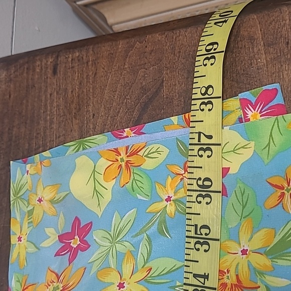 EUC Maggie London Women's sz 6 Vintage Tropical Floral 100% Silk Midi Dress - Picture 9 of 9